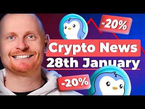 Crypto News: January 28th: Markets Showing Deepseek Effect | $PENGU & Abstract | Airdrop Updates